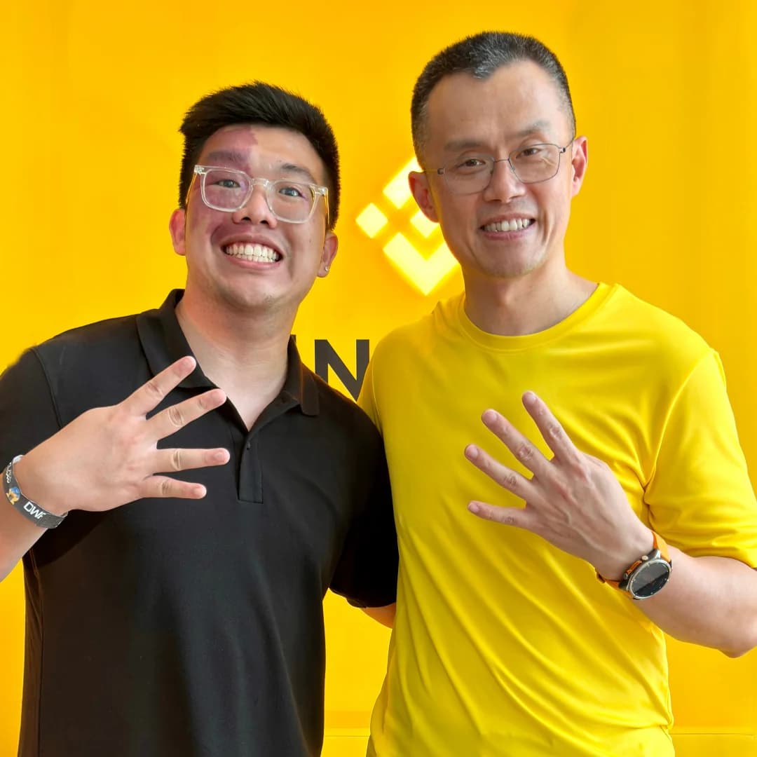 Andy bersama CZ, Co-Founder & Former CEO Binance